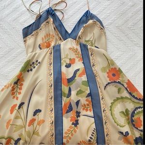 EUC Rebecca Taylor Phoenix Flower Handkerchief Dress Size 6